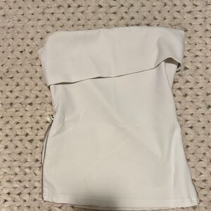 Zara Strapless Cream Top